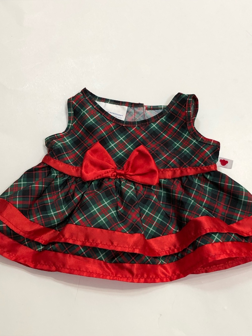 Build-A-Bear Workshop Plaid Holiday Dress